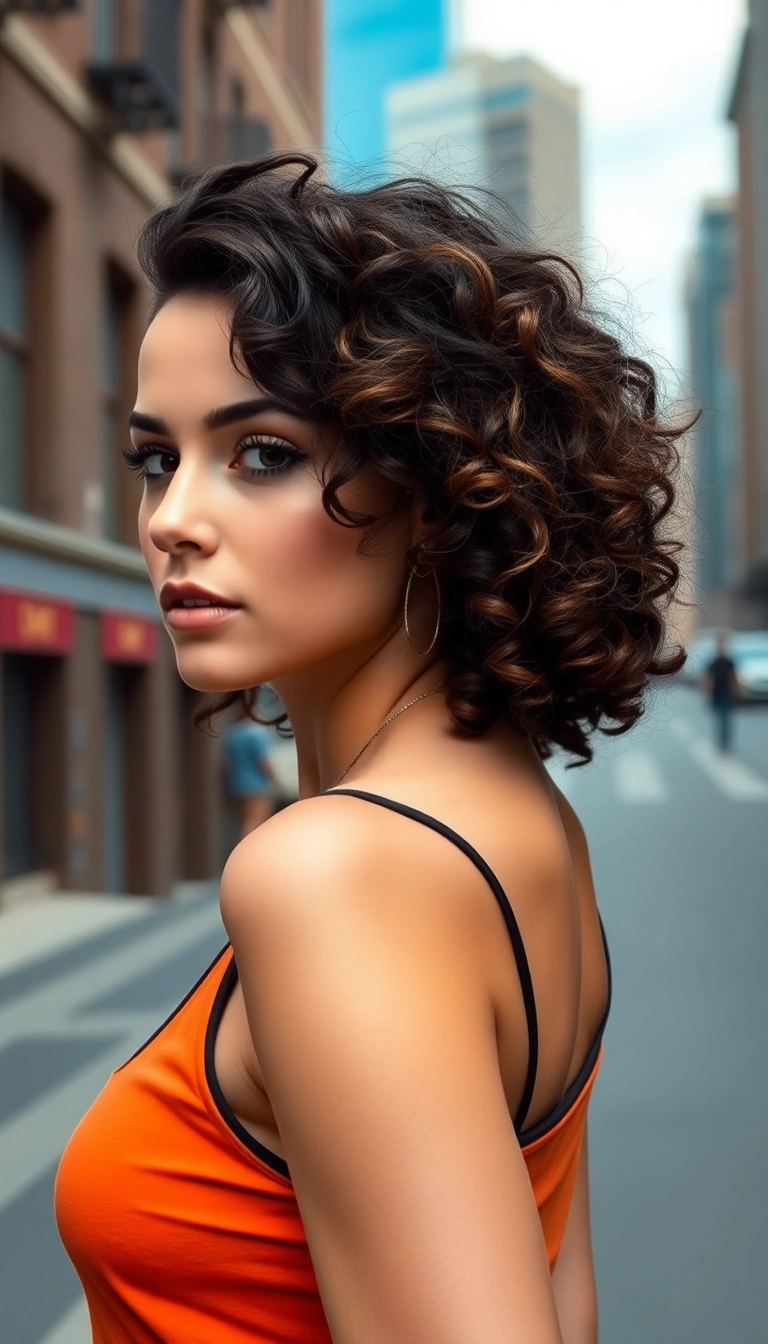 22 Gorgeous Medium-Length Curly Haircuts You'll Want to Try Right Now! - 17. Curly Hair with Undercut