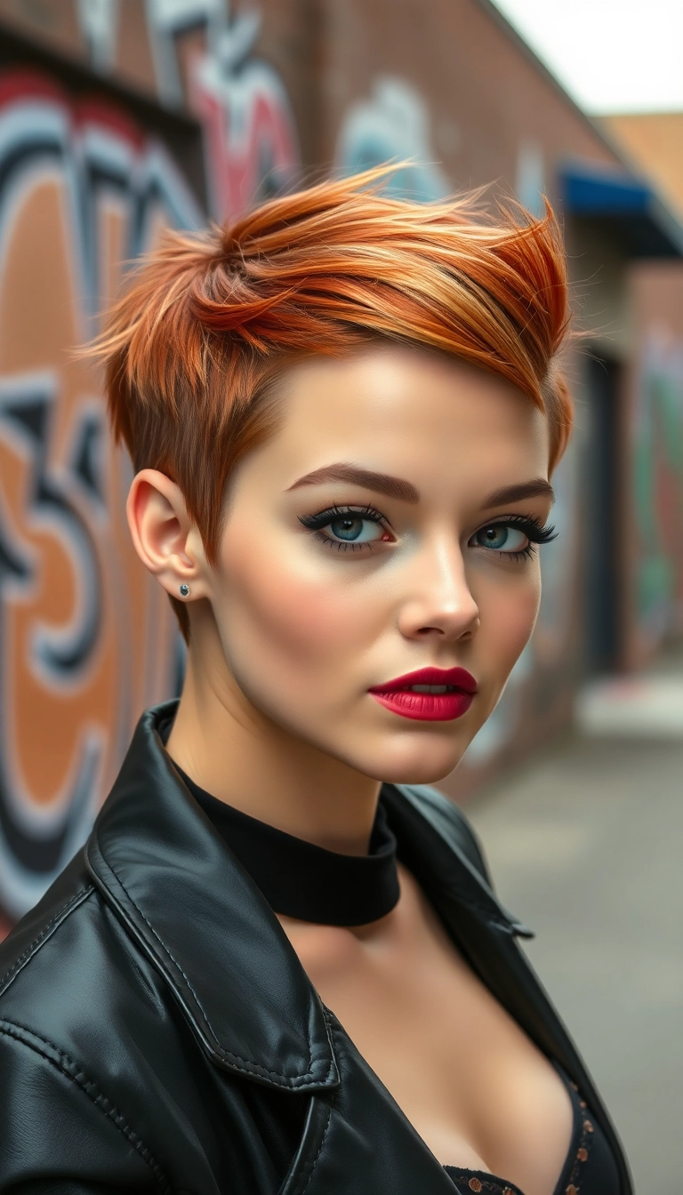 25 Stunning Red Copper Hair Color Ideas You Need to Try Now! - 3. Bold Copper Pixie Cut