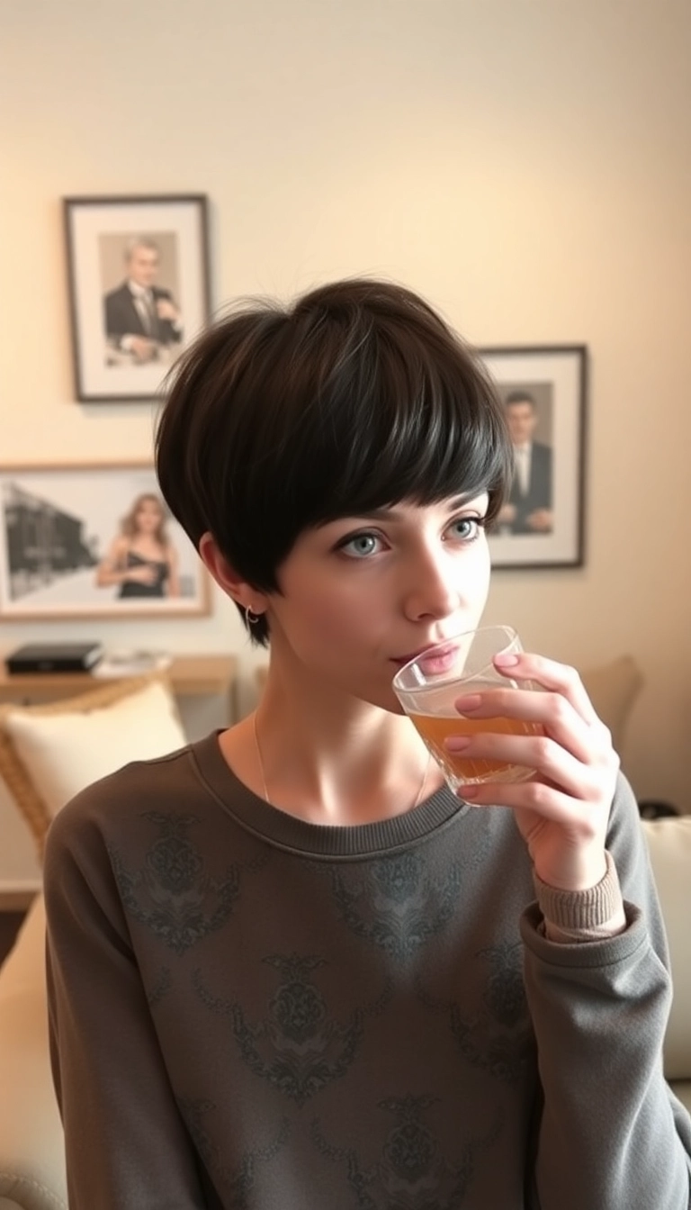 23 Stylish Very Short Pixie Haircut Ideas That Will Transform Your Look! - 17. Pixie with Bangs