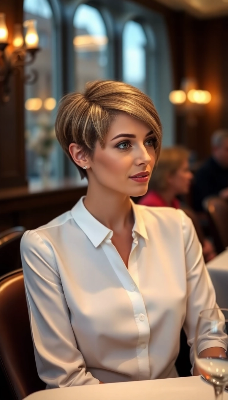 23 Stylish Very Short Pixie Haircut Ideas That Will Transform Your Look! - 14. Pixie with a Side Part