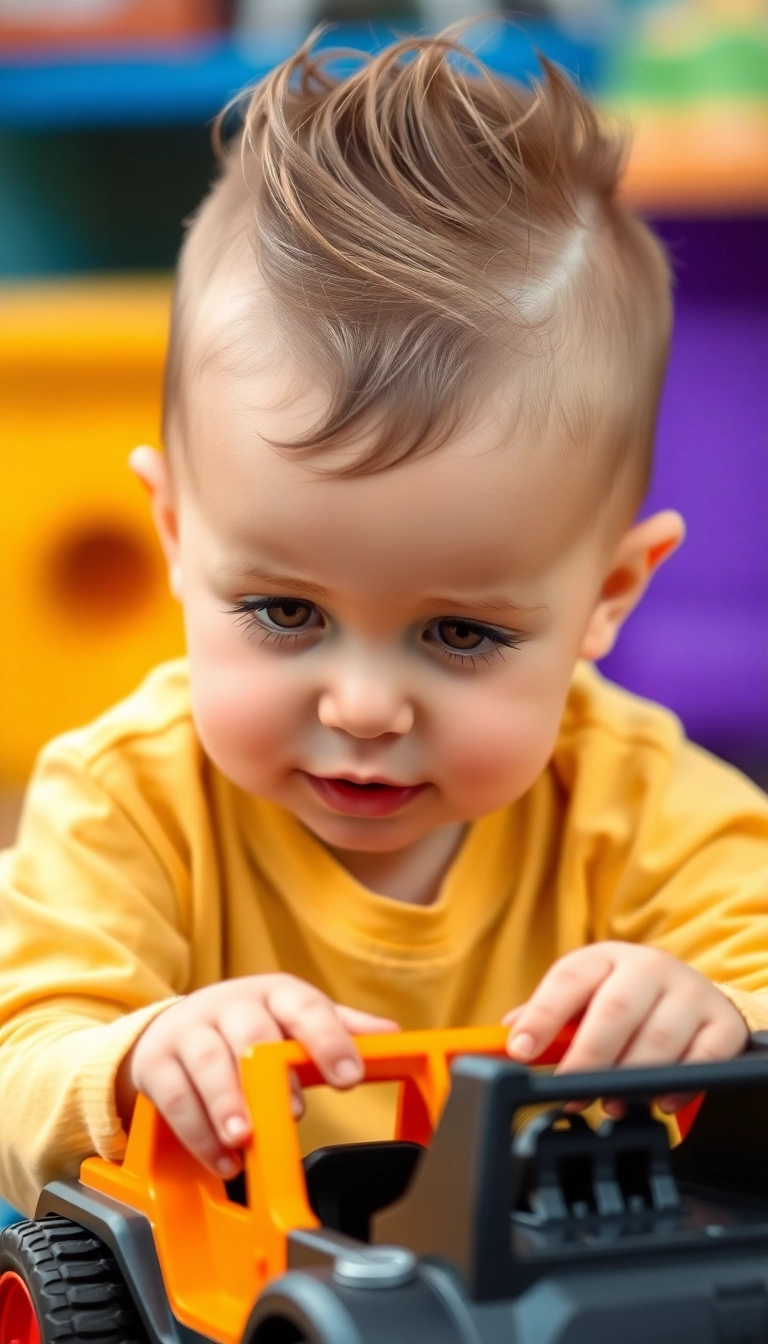 23 Unique and Creative Baby Haircuts That'll Make Them Stand Out! - 9. Funky Undercut