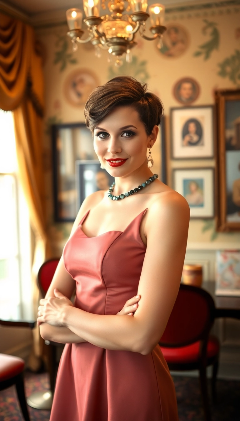 23 Stylish Very Short Pixie Haircut Ideas That Will Transform Your Look! - 13. Vintage-Inspired Pixie