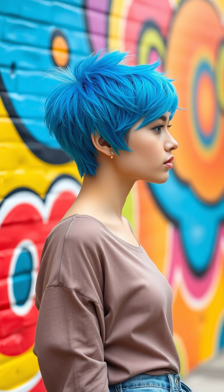 23 Stylish Very Short Pixie Haircut Ideas That Will Transform Your Look! - 10. Pixie with a Bold Color