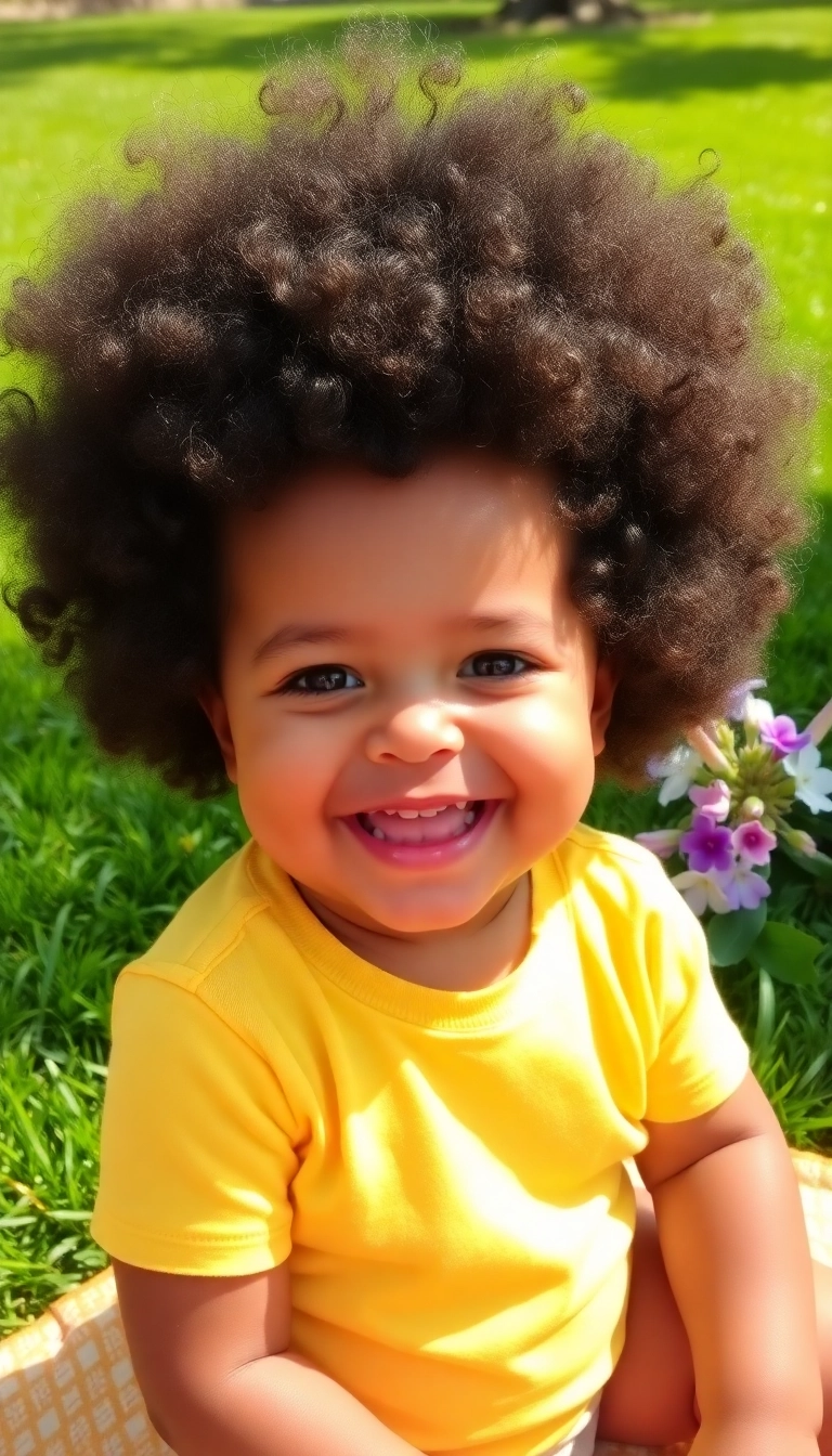 23 Unique and Creative Baby Haircuts That'll Make Them Stand Out! - 4. Adorable Afro