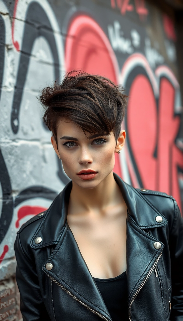 23 Stylish Very Short Pixie Haircut Ideas That Will Transform Your Look! - 12. Rocker Pixie