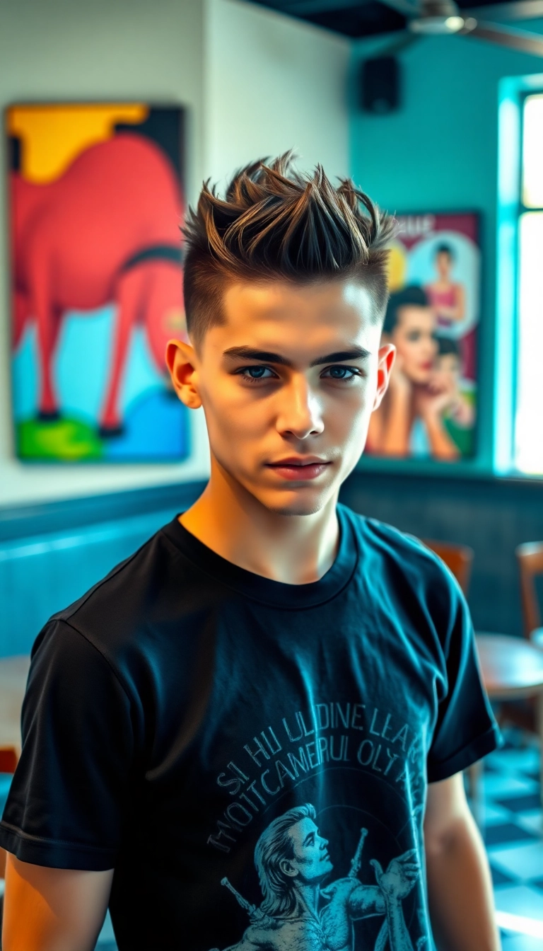 18 Short Spiky Haircuts That Will Make You the Center of Attention! - 17. Spiky Bowl Cut