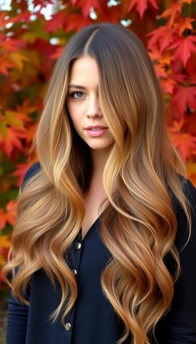 18 Stunning Low Maintenance Brunette Balayage Hair Ideas You Need to Try! - 8. Warm Maple Balayage