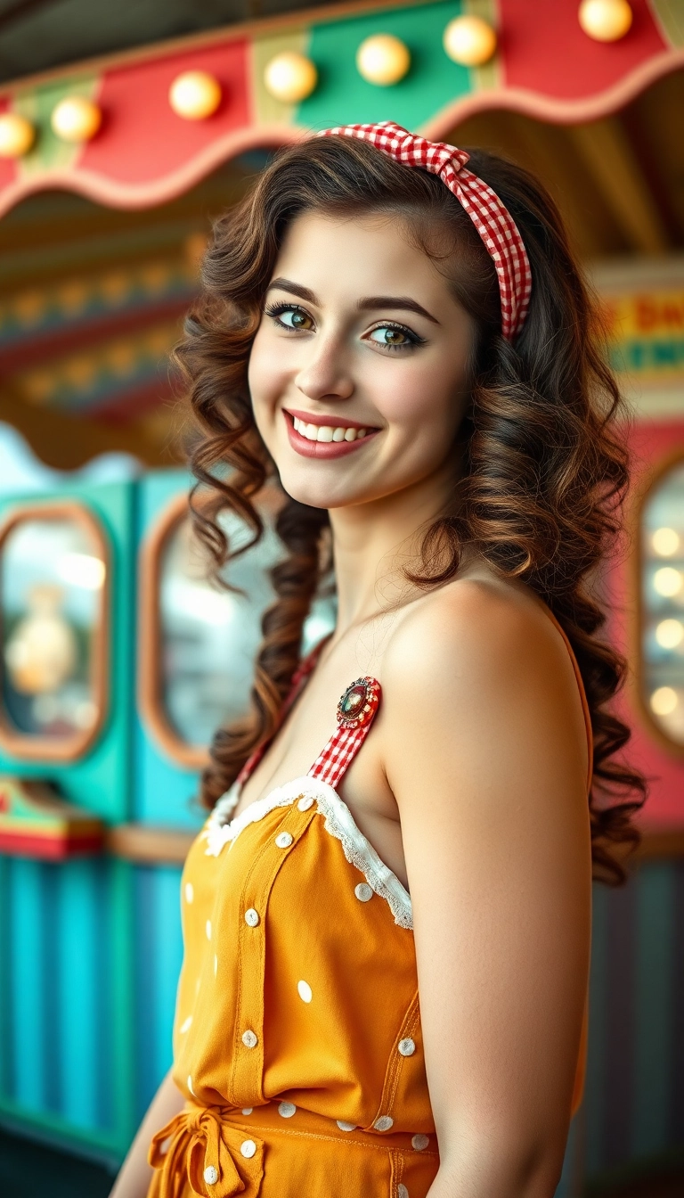 16 Cute Summer Hairstyles for Teens That'll Turn Heads All Season! - 16. Vintage Pin-Up Curls