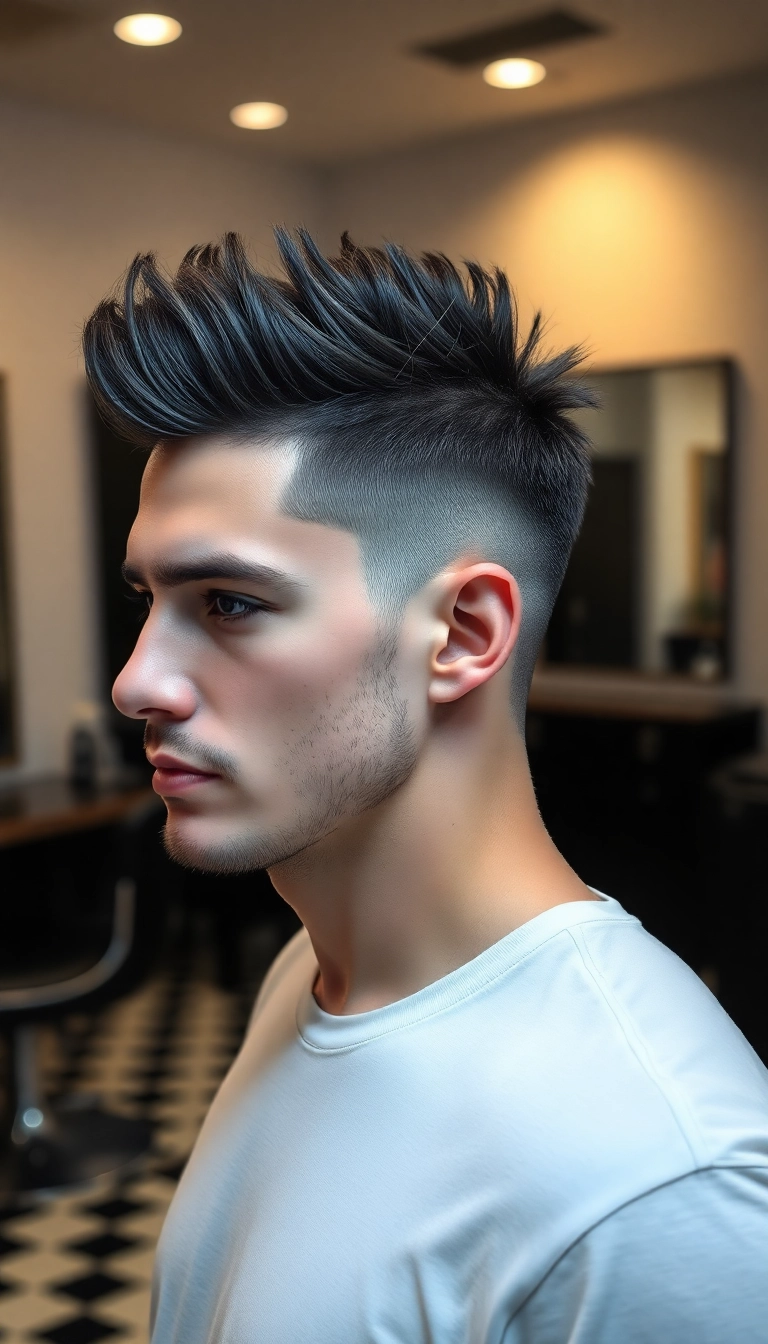 18 Short Spiky Haircuts That Will Make You the Center of Attention! - 23. Textured Spiky Fade