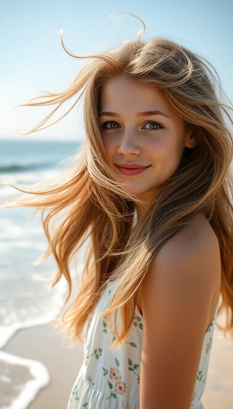 16 Cute Summer Hairstyles for Teens That'll Turn Heads All Season! - 1. Playful Beach Waves