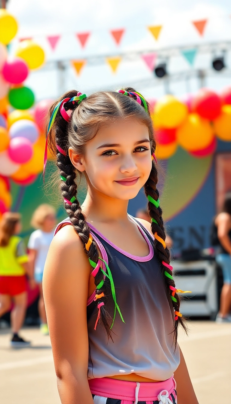 16 Cute Summer Hairstyles for Teens That'll Turn Heads All Season! - 3. Double Dutch Braids