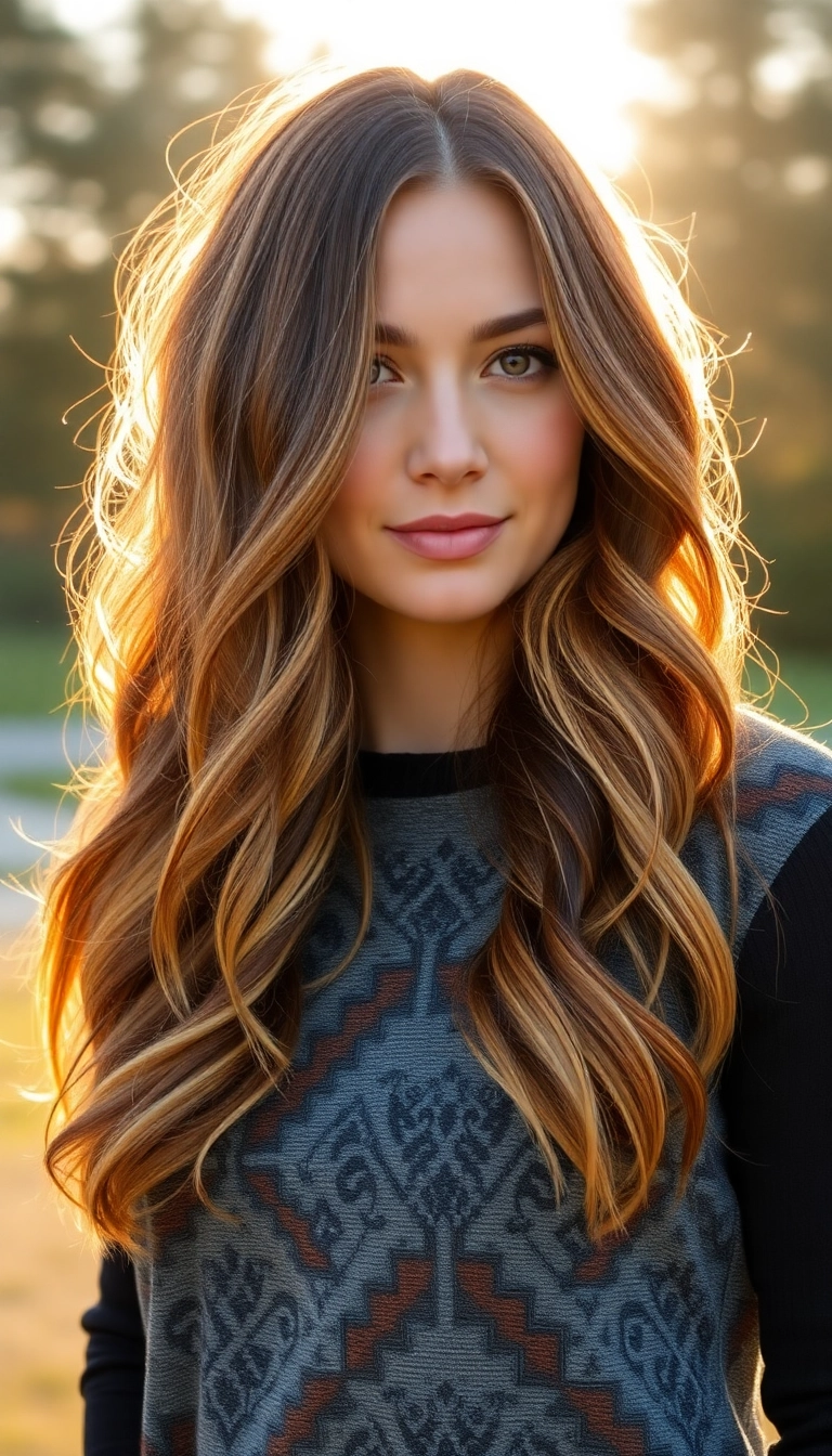 18 Stunning Low Maintenance Brunette Balayage Hair Ideas You Need to Try! - 13. Warm Chestnut Balayage