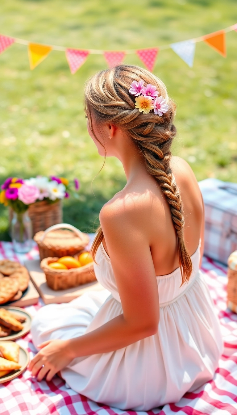 23 Stunning Blonde Braids for a Perfect Boho Look (You Won't Believe #12!) - 24. Braided Side Bun