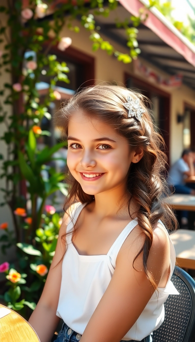 16 Cute Summer Hairstyles for Teens That'll Turn Heads All Season! - 4. Half-Up, Half-Down Twist