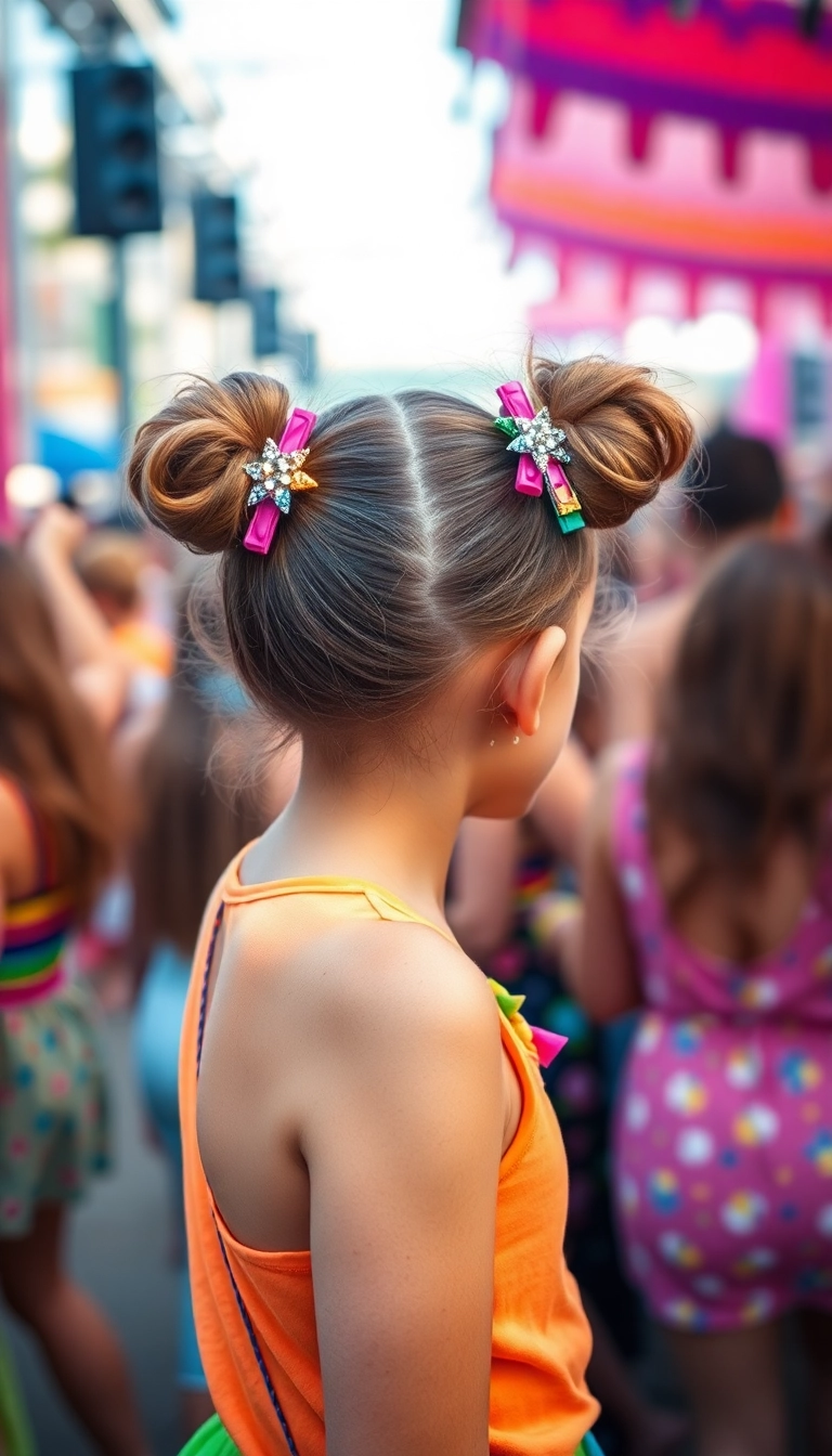 16 Cute Summer Hairstyles for Teens That'll Turn Heads All Season! - 8. Space Buns