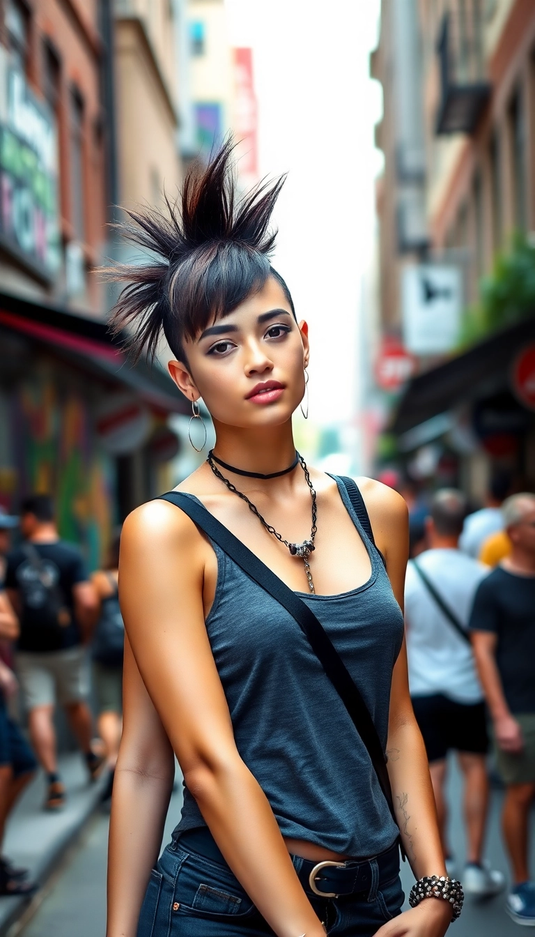 35 Short Hair Summer Hairstyles Every Gen-Z Trendsetter Needs to Try! - 8. Faux Hawk