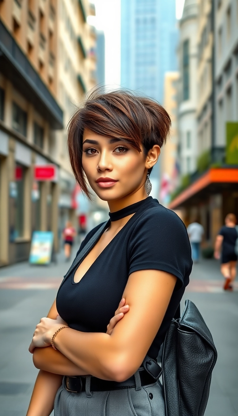 35 Short Hair Summer Hairstyles Every Gen-Z Trendsetter Needs to Try! - 6. Asymmetrical Bob